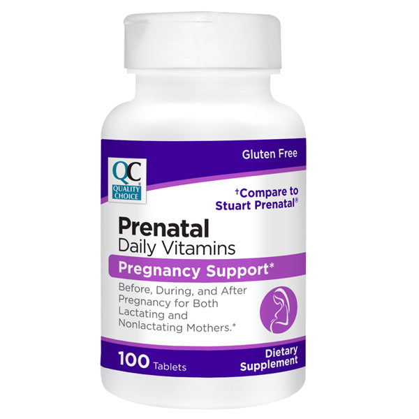 Daily Prenatal Multivitamin Tablets, 100 ct, QC94774