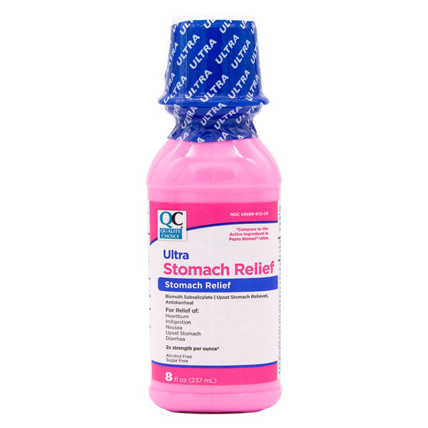 Pink Bismuth Max-Strength Liquid, 8 oz, QC98132