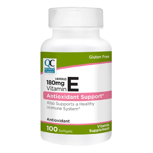 Vitamin E 400 IU/180 mg Softgels, 100 ct, QC98065