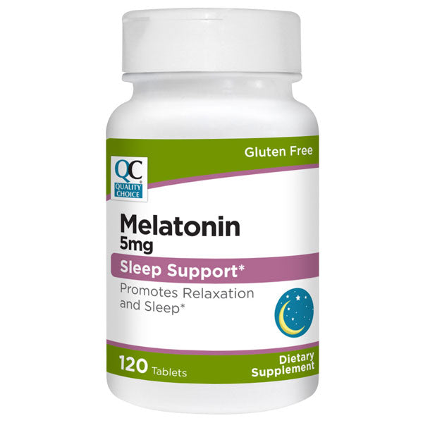 Melatonin 5 mg Tablets, 120 ct, QC95982