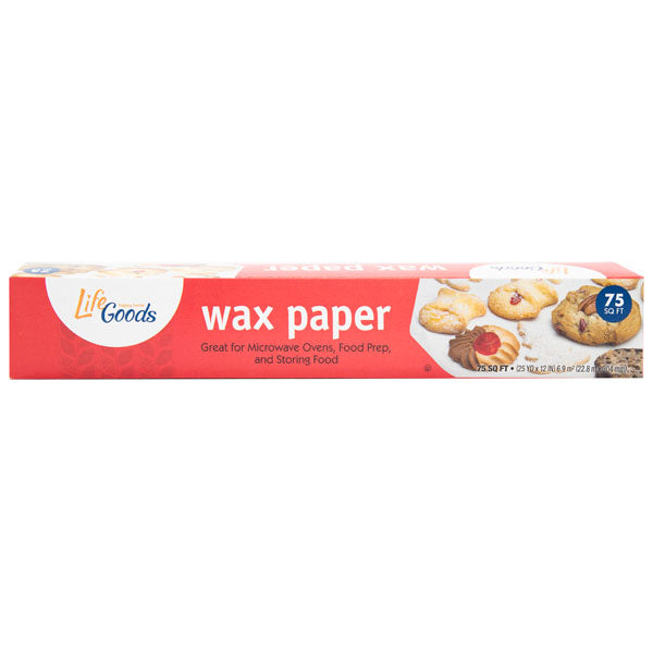 LifeGoods Wax Paper 12", 75 sqft, QC60064