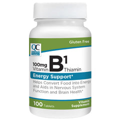 Vitamin B1 100 mg Tablets, 100 ct, QC90326