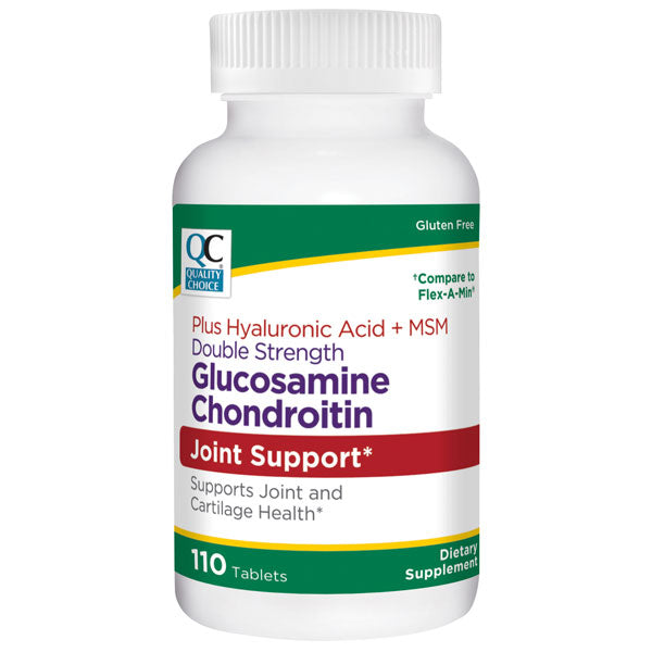 Glucosamine Chondroitin plus Hyaluronic Acid & MSM Tablets, 110 ct, QC94720