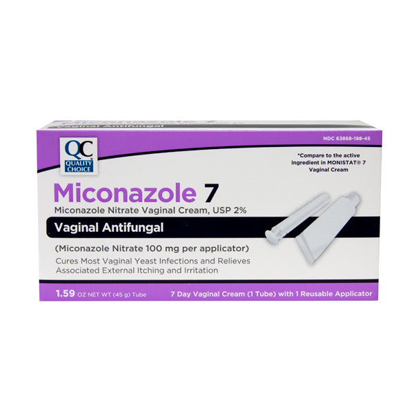 Miconazole 7-Day Cream with Applicators, 1.59 oz, QC99910