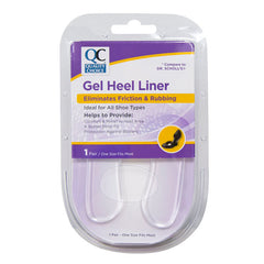 Clear Gel Heel Women's Liners, OSFA, 1 pr, QC99420