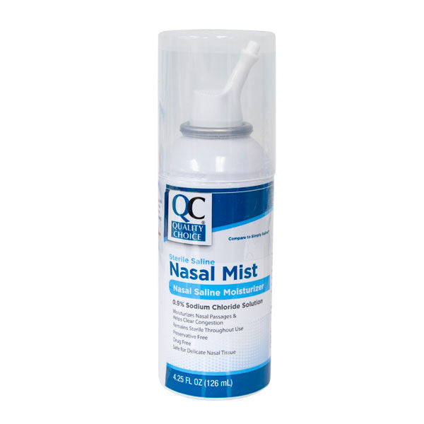 Saline Sterile Nasal Mist Canister, 4.25 oz, QC99183