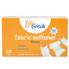 LifeGoods Fabric Softener Sheets Outdoor Breeze, 40 ct, QC60067