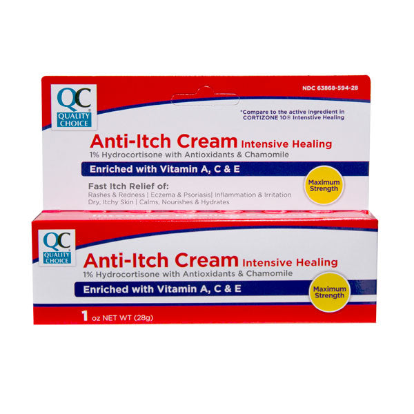 Hydrocortisone 1% Intensive Healing Cream, 1 oz, QC99198