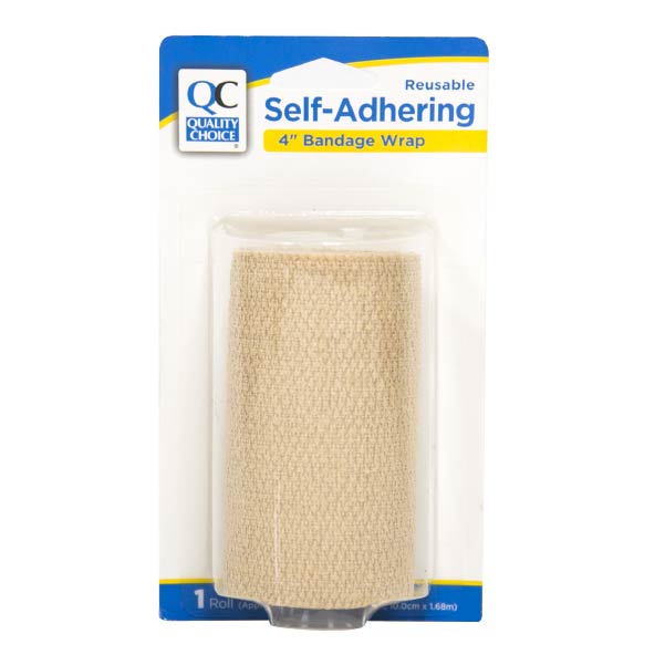Self-Adhering Bandage Wrap 4", 1 ct, QC96529