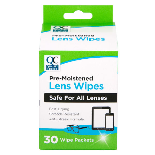 Eyeglass Pre-Moistened Lens Wipes, 30 ct, QC97062