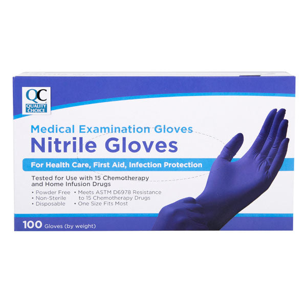 Gloves - Nitrile Exam Gloves OSFM, 100 ct, QC99659