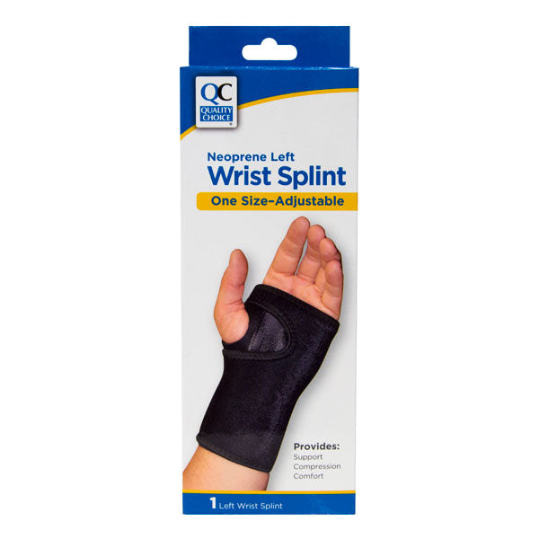 Neoprene Left Wrist Splint OSFM, 1 ct, QC96777