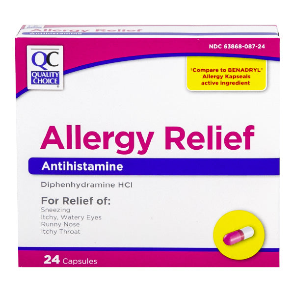 Allergy Relief Capsules, 24 ct, QC90180