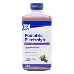 Pediatric Electrolyte with Zinc, Grape Flavor, 33.8 oz, QC99723
