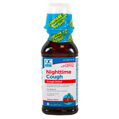 Nighttime Cough Liquid, Cherry Flavor, 8 oz, QC99661
