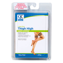 Stocking Thigh Lace 15-20mmHg Beige XL, 1 pr, QC99250