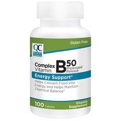 Vitamin B50 Complex Prolonged Release Tablets, 100 ct, QC98048
