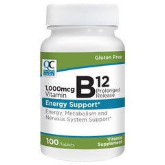 Vitamin B-12 1000 mcg Prolonged-Release Tablets, 100 ct, QC96591