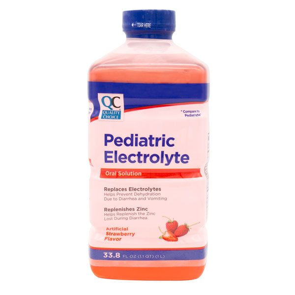 Pediatric Electrolyte with Zinc, Strawberry Flavor, 33.8 oz, QC99722