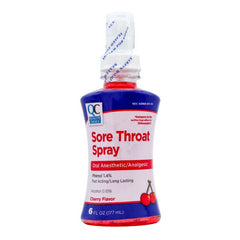 Sore Throat Spray, Cherry Flavor, 6 oz, QC97536