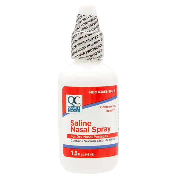 Saline Nasal Relief Spray, 1.5 oz, QC98845