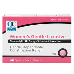 Women's Laxative Bisacodyl 5 mg Enteric Coated Tablets, 30 ct, QC98842