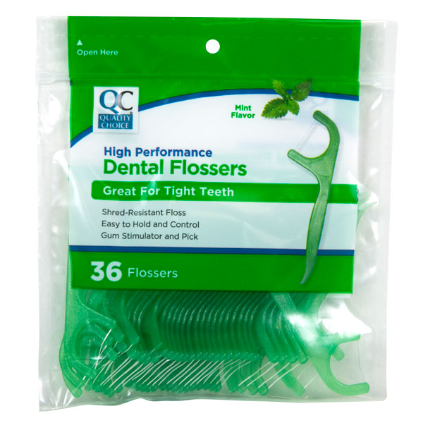 Dental Flossers Mint, 36 ct, QC95728