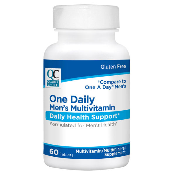 Daily Men's Multivitamin with Minerals Tablets, 60 ct, QC95719