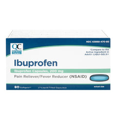 Ibuprofen 200 mg Softgels, 80 ct, QC99677