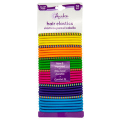 Hair Elastics Neon Colors, 32 ct QC90021