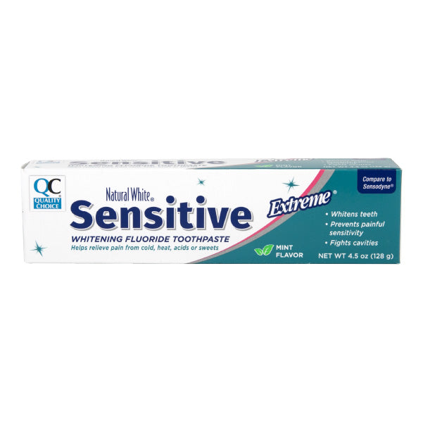 Toothpaste Sensitive Whitening, Mint Flavor, 4.5 oz, QC96503