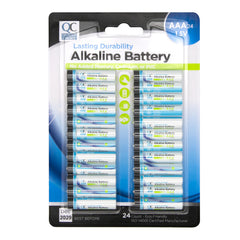 AAA Alkaline Batteries, 24 pk, QC99628