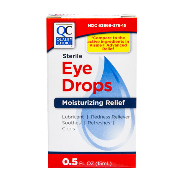 Eye Drops Moisturizing Relief, 0.5 oz, QC90376
