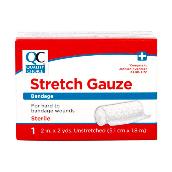 Stretch Gauze Bandage 2" X 2 yds, 1 ct, QC94454
