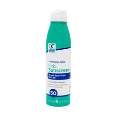 Sunscreen Kids SPF 50 Continuous Spray, 6 oz, QC99647