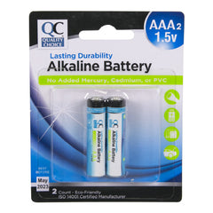 AAA Alkaline Batteries, 2 pk, QC99522