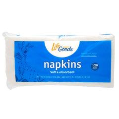 LifeGoods Napkins, 120 ct, QC60027