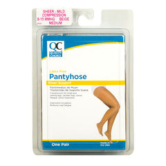 Panty Hose 8-15mmHg Beige Medium, 1 pr, QC96626
