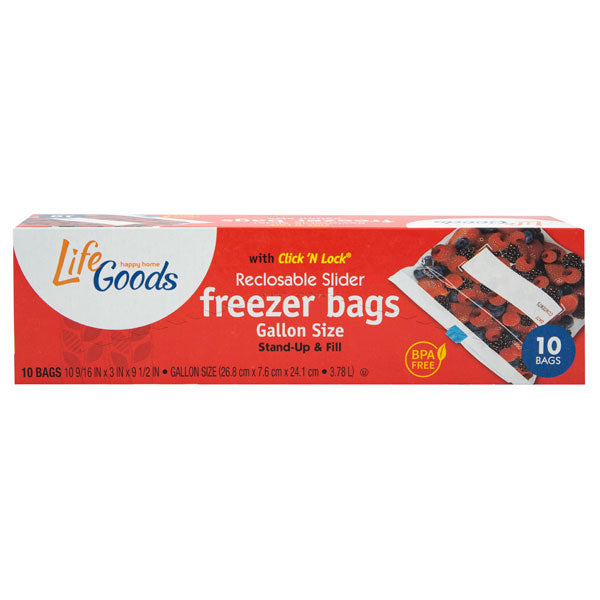 Freezer Bags, 2-Gal., 10-Ct.