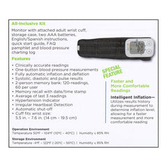Blood Pressure Monitor Automatic Wrist, 1 ct, QC99559