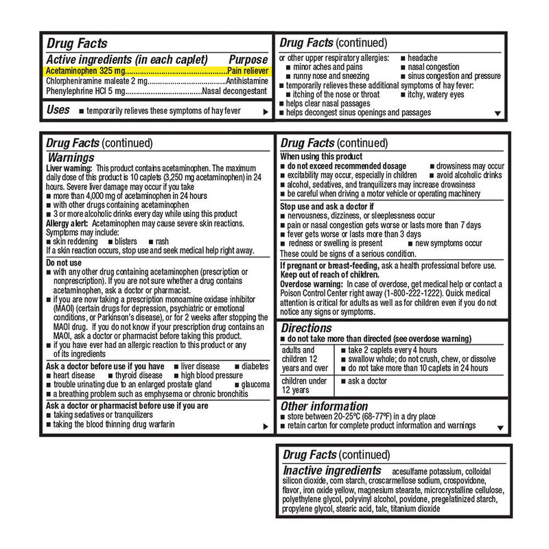 Allergy Multi-Symptom Cool Taste Caplets, 24 ct, QC95863